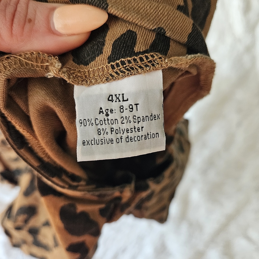 Leopard Print Kids Overalls - Picture 5 of 7